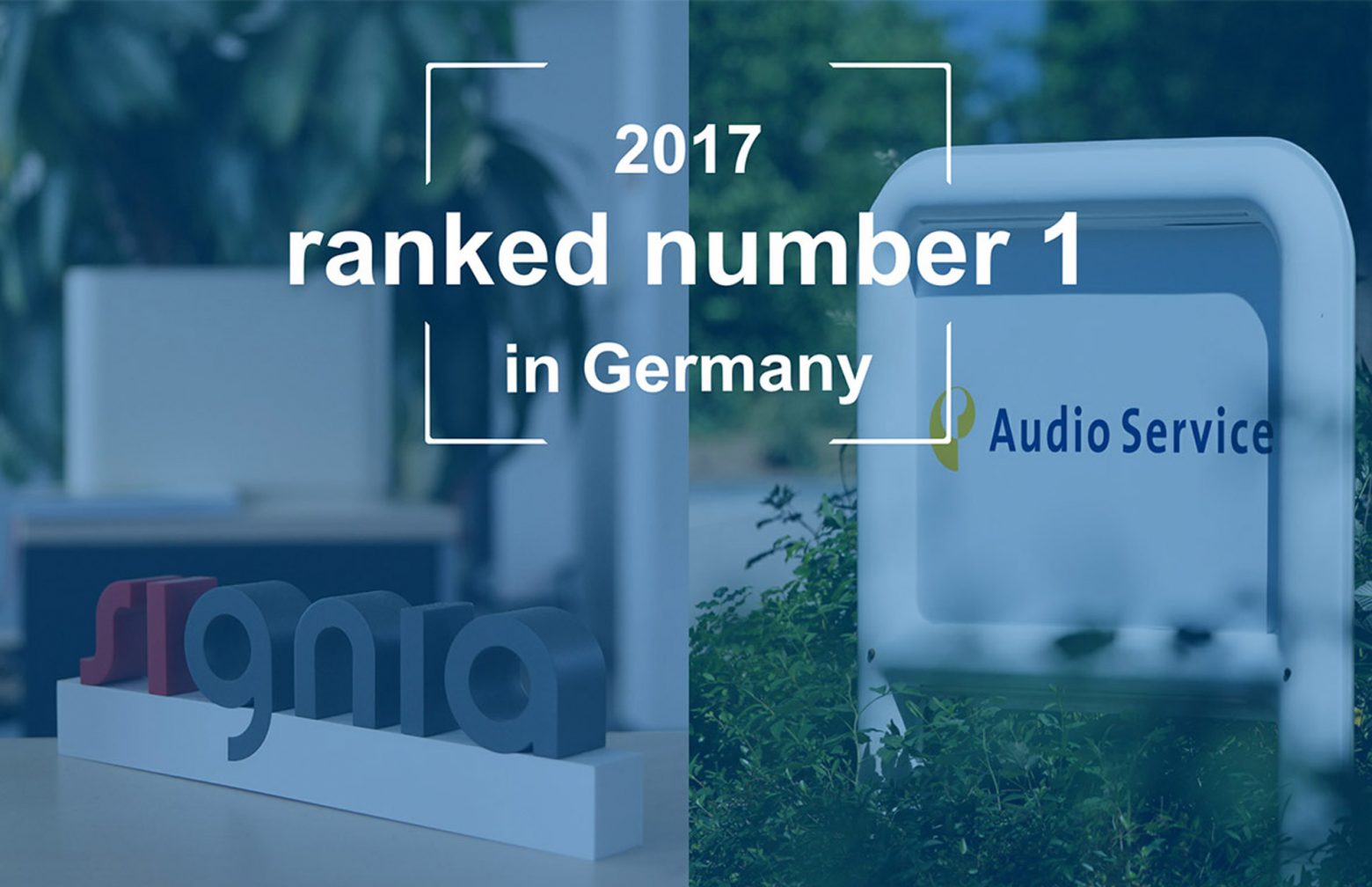 Audioservice ranked number 1