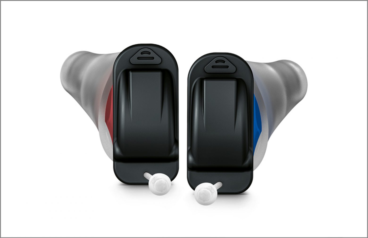 Pair of Signia Click-CIC hearing aids