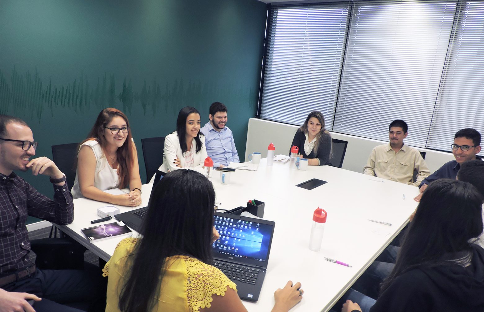 brazilian trainees during a meeting